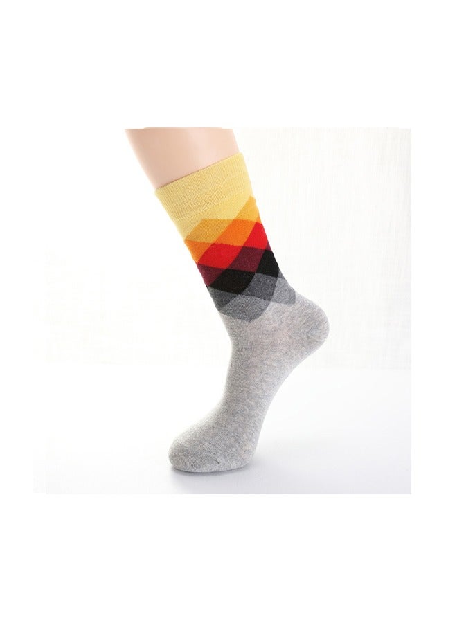 10PCS الرجال الجوارب فستان المرأة فانكي متعة الابتكار نمط القطن مجنون تصميم طاقم الجوارب (متعددة الألوان-I1) - Image 4