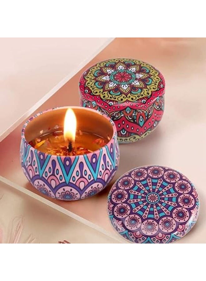 مجموعة هدايا شموع الشاي المعطرة من ماندالا - عبوة من 4 قطع - Image 2