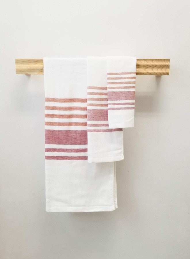 IPPINKA Senshu Japanese Towel, Ultra Soft, Quick-Drying, Two-Tone End Stripes, Red (Wash/Face Towel) - Image 5
