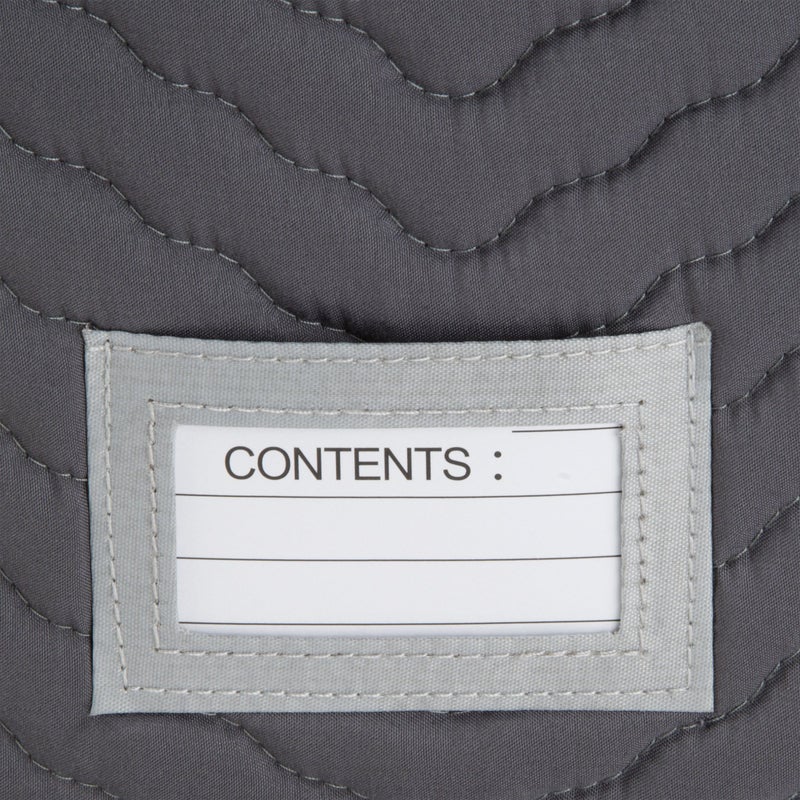 Richards Stemware Storage Chest -Deluxe Quilted Microfiber (Light Gray) (15.5" x 12.5 x 10) - Image 3