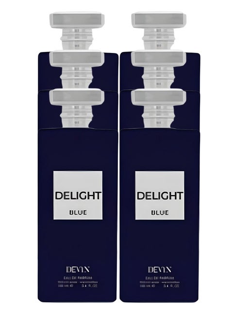 6 Pieces Delight Blue Perfume For Men 100ml EDP