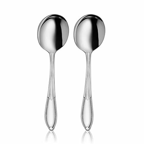Shri & Sam Stainless Steel Spark Serving Spoon,2 Pieces - Image 1