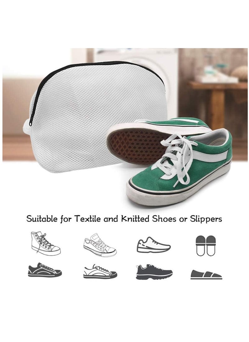 ECVV Shoe Wash Bags, Set Of 3 REUsable Mesh Laundry Bags With Zip For Sneakers, Trainers, Running Shoes, Fit Up To Men Size 12, Shoeb01-3Pcs, Shoeb01  - Image 3