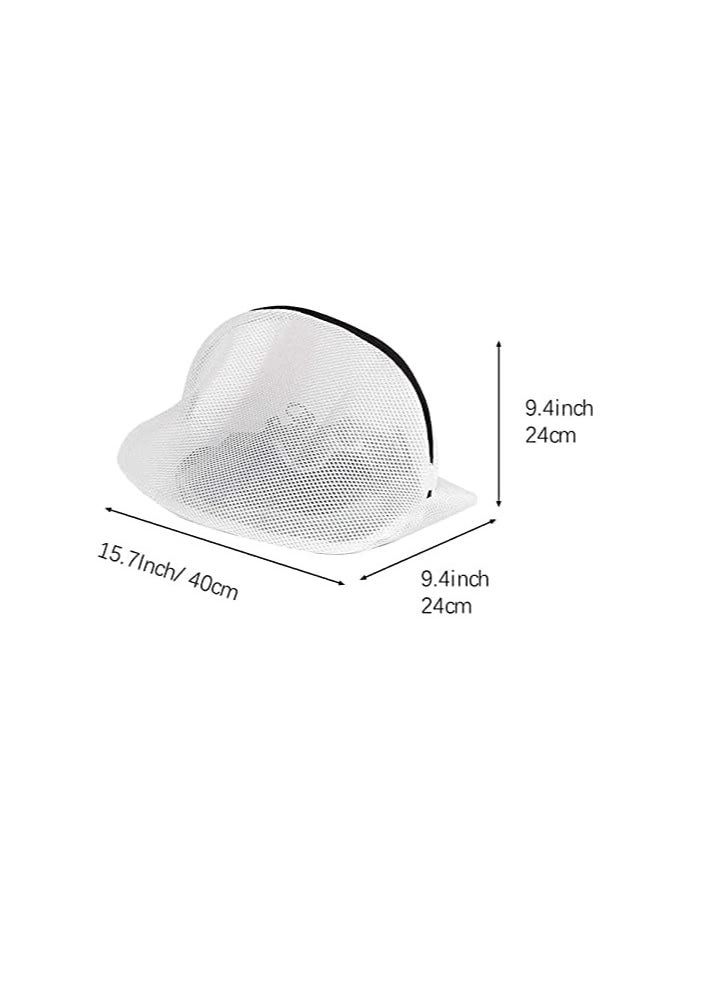 ECVV Shoe Wash Bags, Set Of 3 REUsable Mesh Laundry Bags With Zip For Sneakers, Trainers, Running Shoes, Fit Up To Men Size 12, Shoeb01-3Pcs, Shoeb01  - Image 4