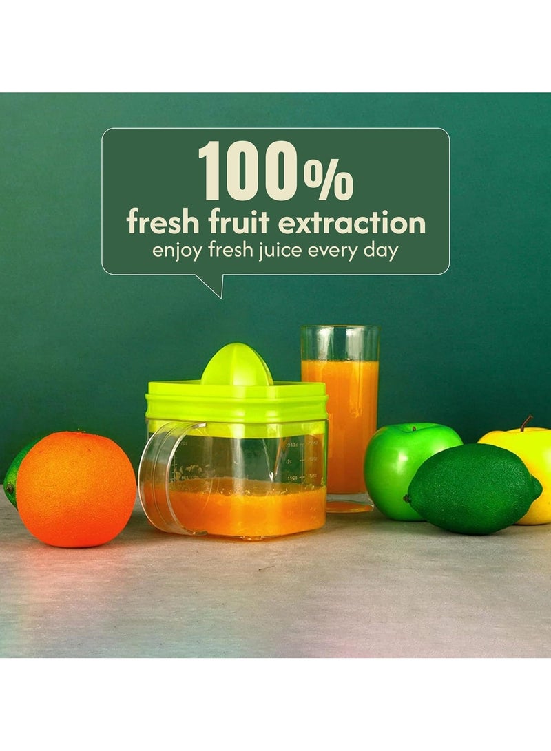 Bright Home Citrus Juicer with Juice Extractor - Manual Juicer, Dishwasher Safe, BPA Free, and Travel Friendly. - Image 5