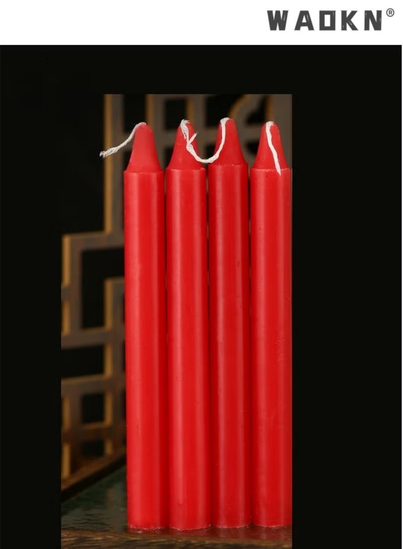 كيلا 10 مجموعات من شموع الإضاءة المنزلية، شمعة طويلة بدون دخان، قطر 1.7 × 20 سم، يمكن أن تحترق لمدة 6 ساعات تقريبًا، بدون رائحة، ديكور منزلي لحفلات الزفاف وأعياد الميلاد وحفلات الزفاف وديكور المنزل، حوامل الشموع - Image 5