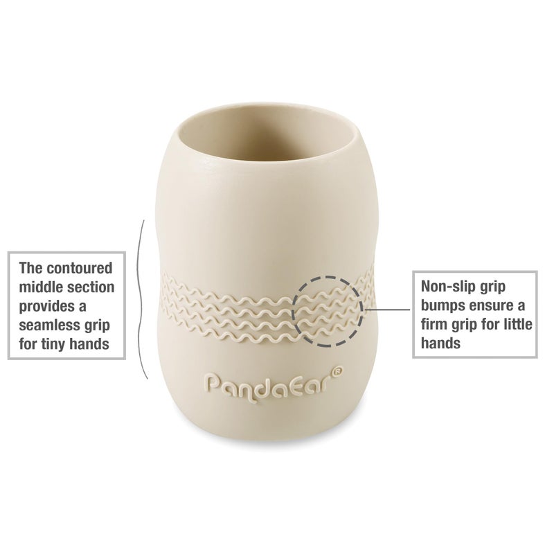 PandaEar 3 Pack Silicone Cups for Baby 6-12 Months| Open Tiny Cups Toddler Sippy Cups| Unbreakable Durable Silicone Training Cup Weaning Water Drinking Cup - Image 5