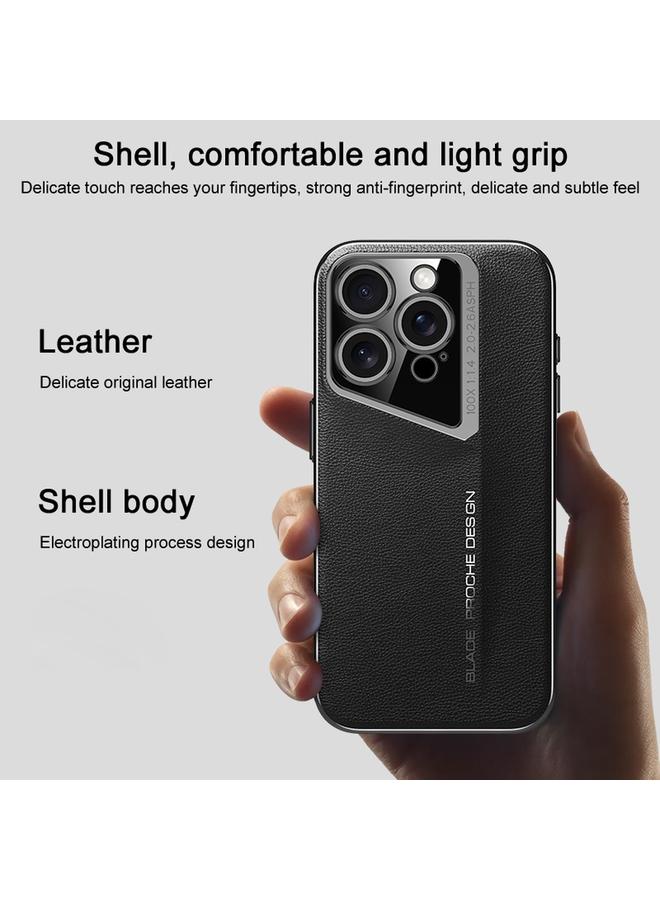 S-TOP Case For iPhone 13 Pro Max J-20 Leather Skyline Design Full Coverage Phone Case - Image 3
