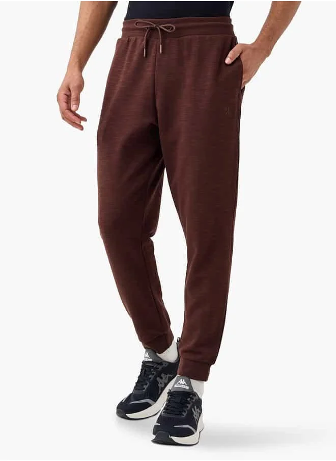 Kappa Kappa Embroidered Joggers with Drawstring Closure and Pockets