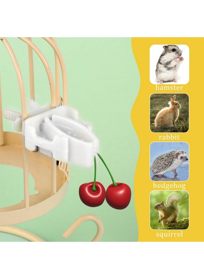 Sliverdew 6 Pcs Bird Cage Food Clips Parrot Fruit Vegetable Holder Budgie Cage Clips for Treats Cage Feeder Clip for Parakeet Budgie Cockatoo Macaw Cockatiel and Other Animals - Image 2