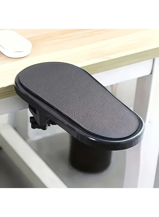 Adjustable Ergonomic Arm Support Wrist Rest Red Synthetic Rubber Computer Desk Extension - Image 3