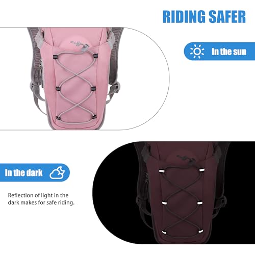 Zavothy Lightweight Hydration Backpack with 2L Water Bladder for Cycling Running Biking Hiking in Pink - Image 5