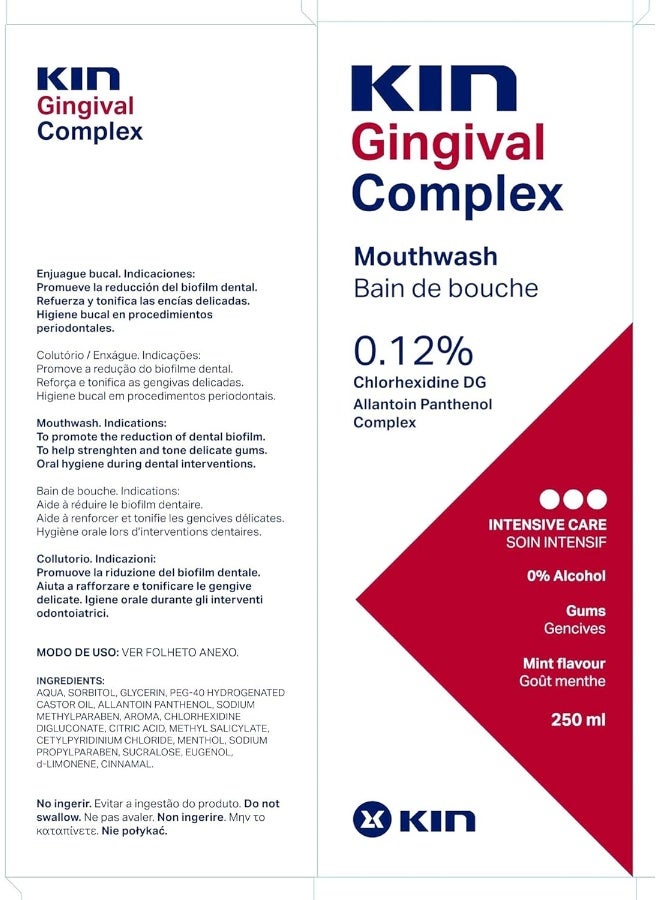 Kin Gingival Mouthwash 250ml (complex) - Image 5