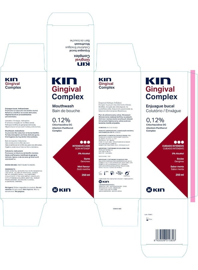 Kin Gingival Mouthwash 250ml (complex) - Image 3