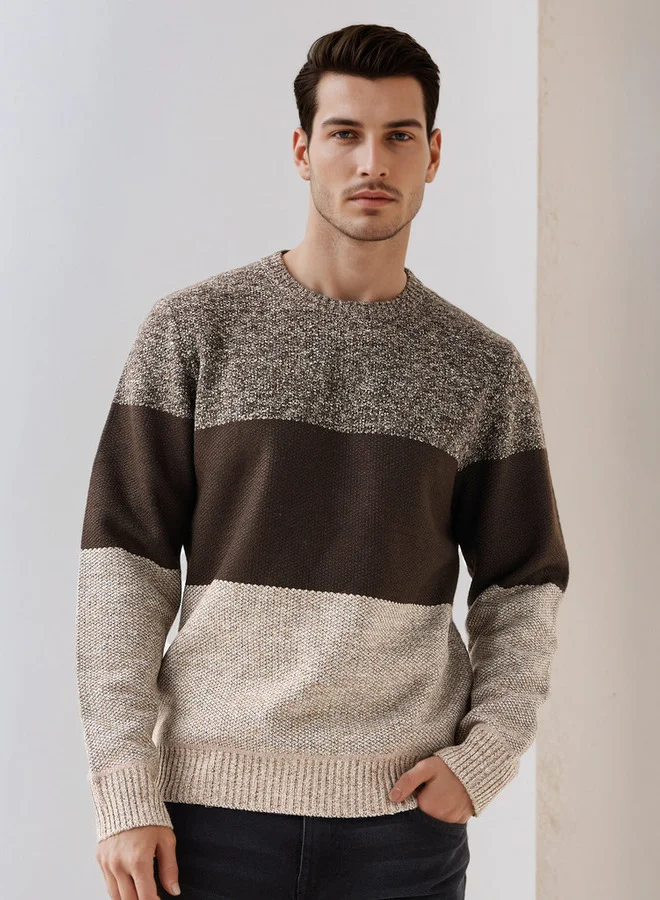 Splash FAV Striped Crew Neck Sweater