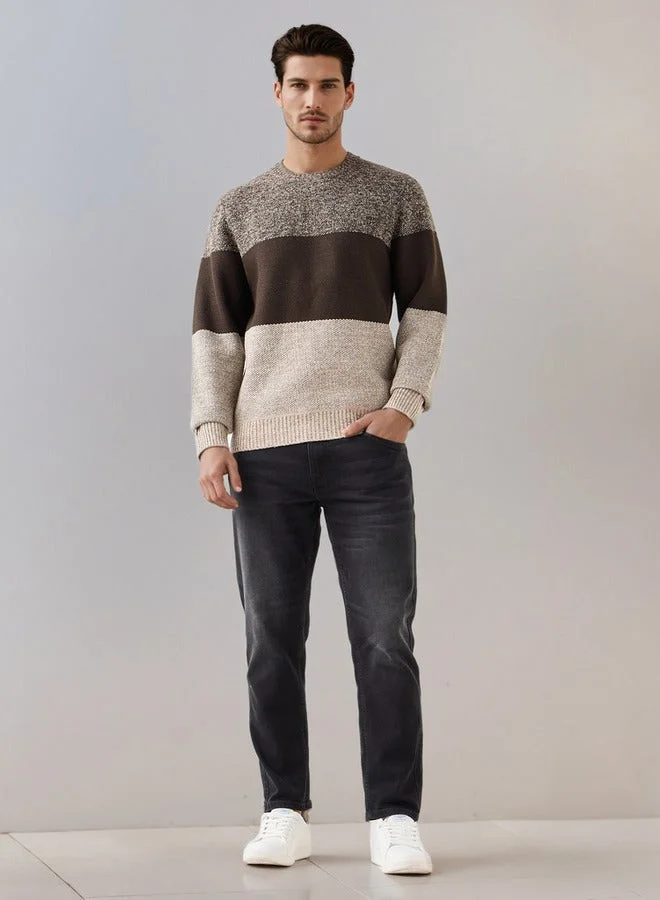 Splash FAV Striped Crew Neck Sweater