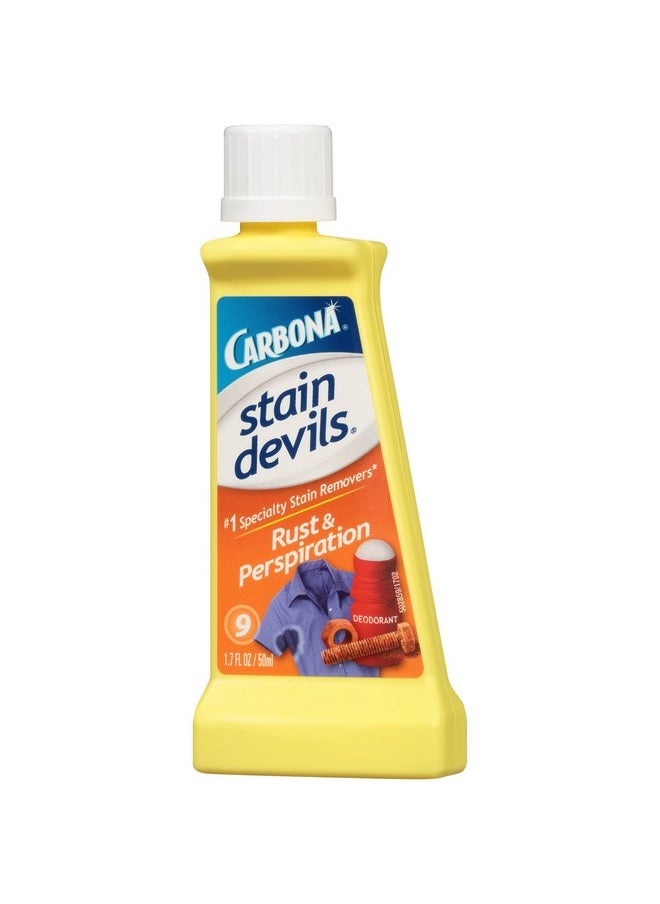 مزيل البقع Carbona Stain Devils® #9 - الصدأ والتعرق | مزيل البقع الاحترافي للغسيل | منظف متعدد الأقمشة | آمن على الجلد والأقمشة القابلة للغسل | عبوة واحدة بحجم 1.7 أونصة سائلة - pzsku/Z81176F38B28300B8FC7DZ/45/_/1736571422/fc55fada-c766-4c97-835a-ec976f931163