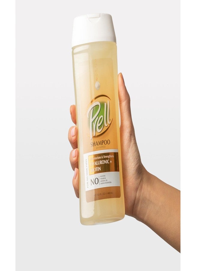 Prell Hyaluronic + Biotin Moisturizes & Strengthens Shampoo for All Hair Types 13.5 fl.oz - Image 5