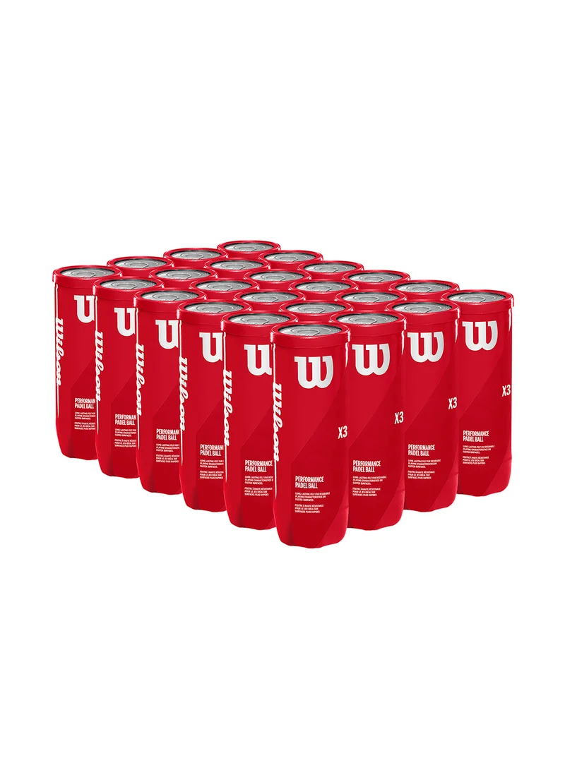 Wilson Padel X3 Perfomance Yellow Balls - 3 Ball Can