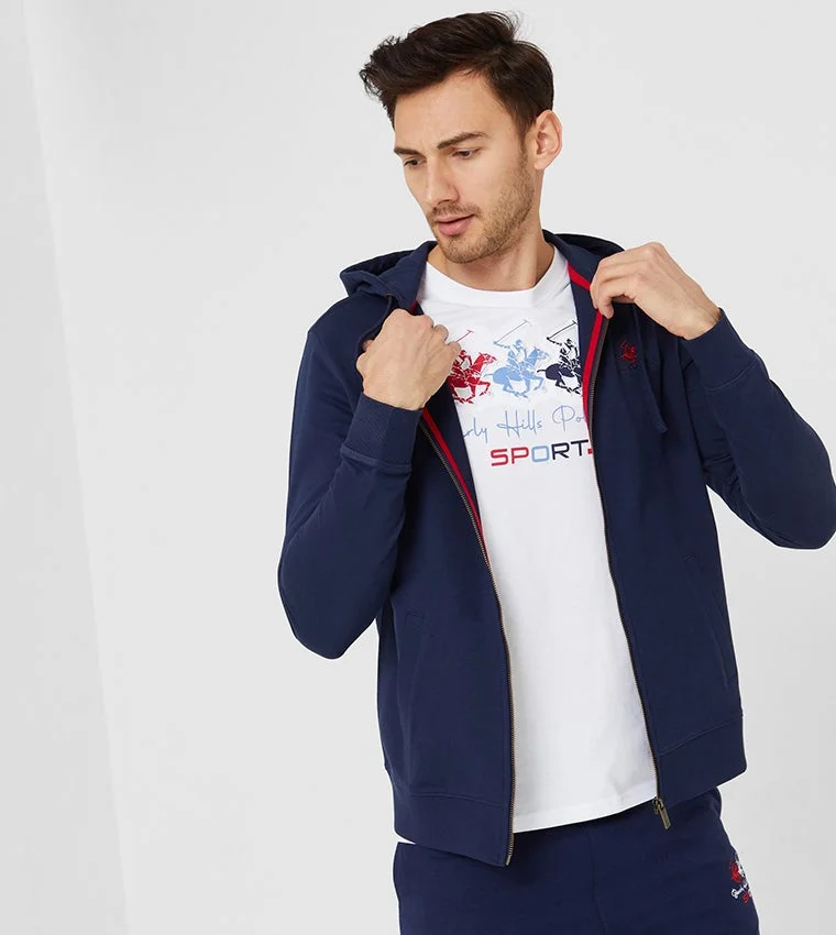 Fleece Long Sleeves Hooded jacket