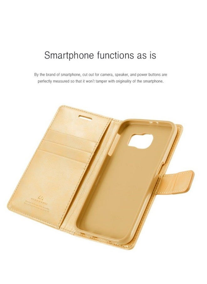 GOOSPERY - Leather Protective Case Cover For iPhone 15 Gold - Image 1