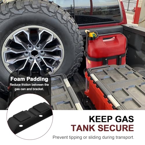 Racewill 5 Gallon Gas Can Holder, Metal Steel Fuel Container Mount Bracket Compatible with No-Spill Gas Can for Model 1450, 1460, 1456 and 1547 - Image 4
