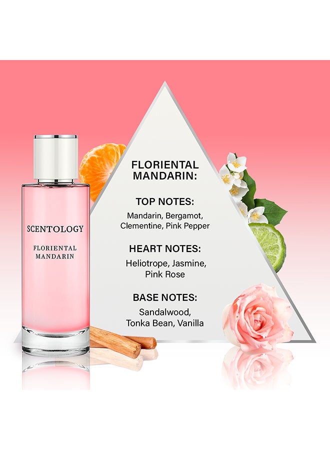 SCENTOLOGY Scentology Floriental Mandarin Perfume For Women | Vibrant Citrus & Floral Blend | Long-Lasting, Elegant Women's Fragrance | Perfect for Daily Wear & Special Occasions | Eau De Parfum, 100ml - Image 3