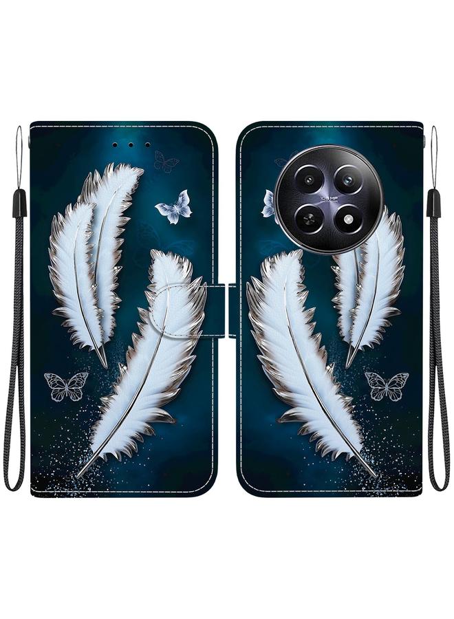 The Bros Case For Realme 12 5G Crystal Texture Colored Drawing Leather Phone Case