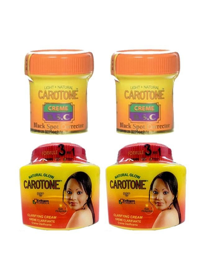 كاروتون قطعتين من كريم مصحح للبقع الداكنة 30 مل مع قطعتين من كريم تفتيح بتركيبة الكولاجين 135مل - Image 1