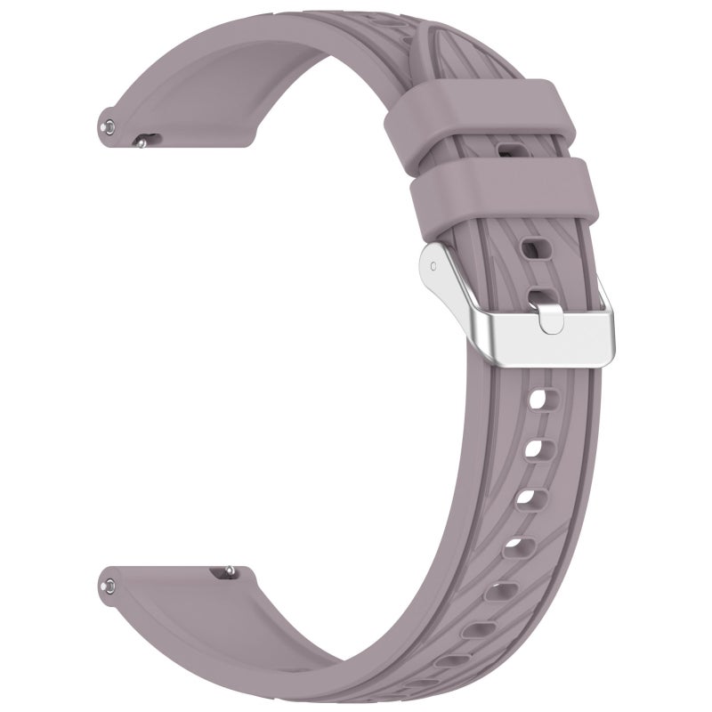 S-TOP For Garmin Forerunner 55 Stripe Texture Silicone 20mm Watch Band(Roland Purple) - Image 2