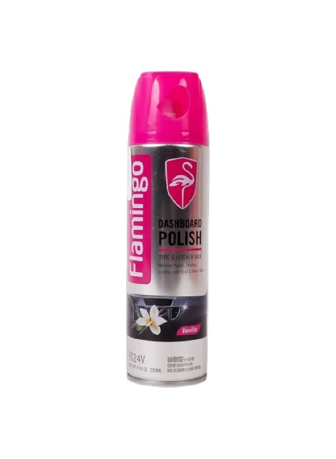 Flamingo Vanilla Spray Dashboard Polish 220ml | F024V