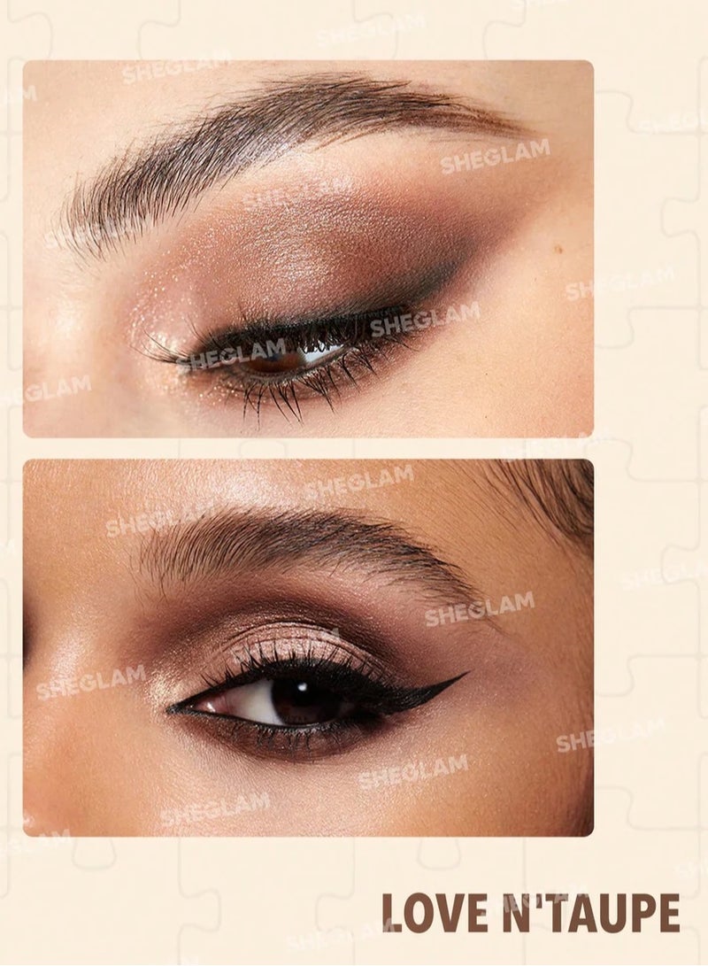 SHEGLAM Jazy Jigsaw Eyeshadow Palette Love N' Taupe - Image 4