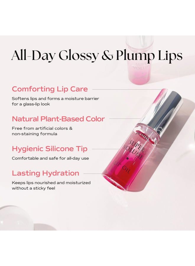 Petitfee Lip Oil Super Volume | 0.10 Oz | Plumping, Moisturizing, Glass Lips, Plump Lip Oil with Herbal Ingredients, Revitalizing, Volumizing, Nourishing Lips, Non-sticky, Non-artificial Colors - Image 5