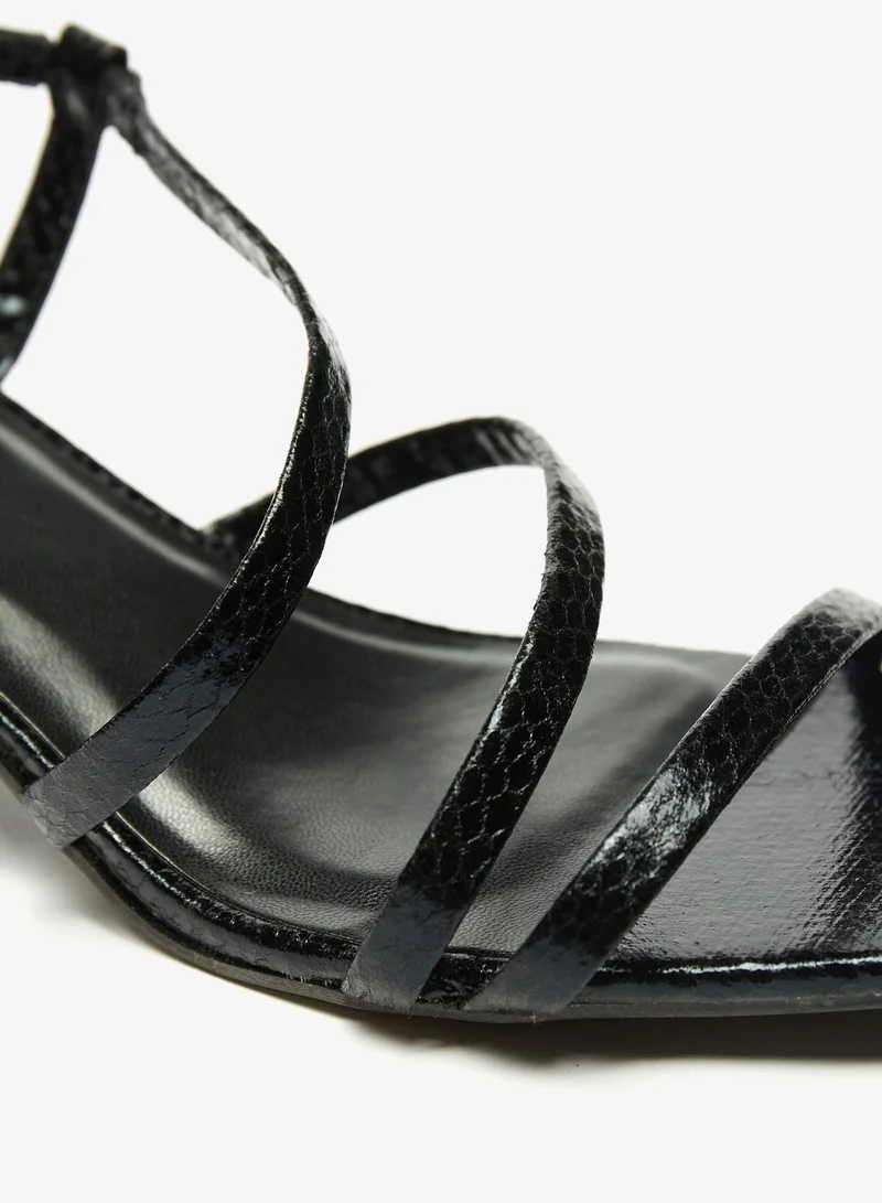 Flora Bella Square Toe Slingback Strap Sandals with Block Heels