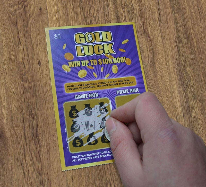 WINGKIND Gold Luck Pregnancy Announcement Fake Lottery Scratch Off Tickets, Great Idea for Pregnancy Reveal, 12 Cards - Image 5