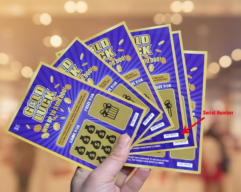 WINGKIND Gold Luck Pregnancy Announcement Fake Lottery Scratch Off Tickets, Great Idea for Pregnancy Reveal, 12 Cards - Image 3