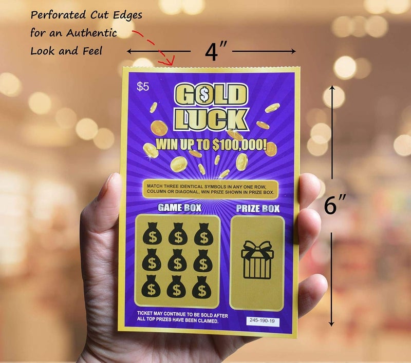 WINGKIND Gold Luck Pregnancy Announcement Fake Lottery Scratch Off Tickets, Great Idea for Pregnancy Reveal, 12 Cards - Image 2