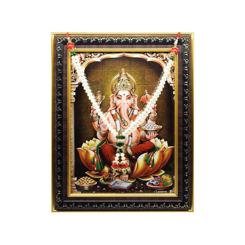Puja N Pujari Puja N Pujari Artifical Pearl Beads Mala Garland for God Idols and Photo Frames White PNPDG3244  - Image 2