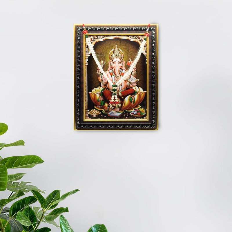 Puja N Pujari Puja N Pujari Artifical Pearl Beads Mala Garland for God Idols and Photo Frames White PNPDG3244  - Image 1