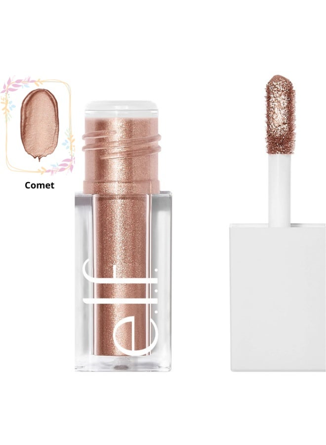 elf Liquid Metallic Eyeshadow Quick-Drying, Long-Lasting, Gel-Based Formula For One-Swipe Pigmented Coverage (Comet) - Image 1