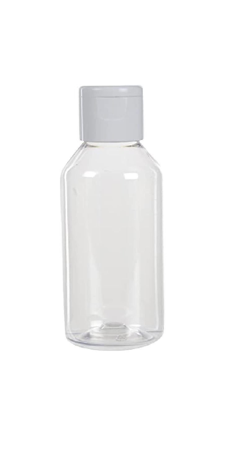 dinojames 100 ML Empty Refillable Round Plastic Bottles with Flip Top Caps for Sanitizer & Travellers & Kitchen use Pack of 20 pcs. - Image 5