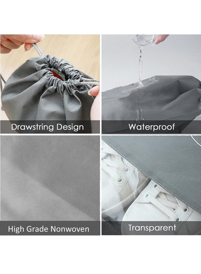 SHOESHINE Shoeshine Shoe Bag (Pack of 12 Pouch) Big Window Travel Shoe Bag Travel Storage Shoe Packing Pouches or Shoe Covers - Image 4