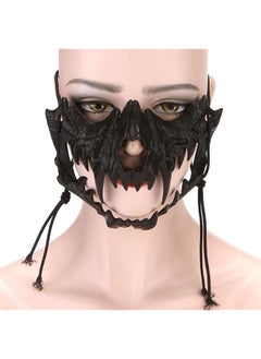 The Bros Halloween Skeleton Mask Japanese Werewolf Cosplay Mask Tiger Animal Cosplay Mask Half Face Skull Mask, for Adults Halloween Cosplay Costume Party Props  - Image 3