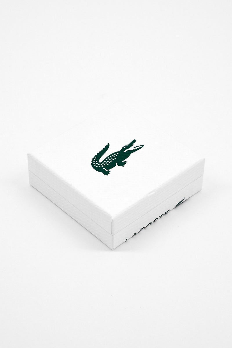 LACOSTE Men Starboard Leather Bracelet, Dark Brown - Image 3