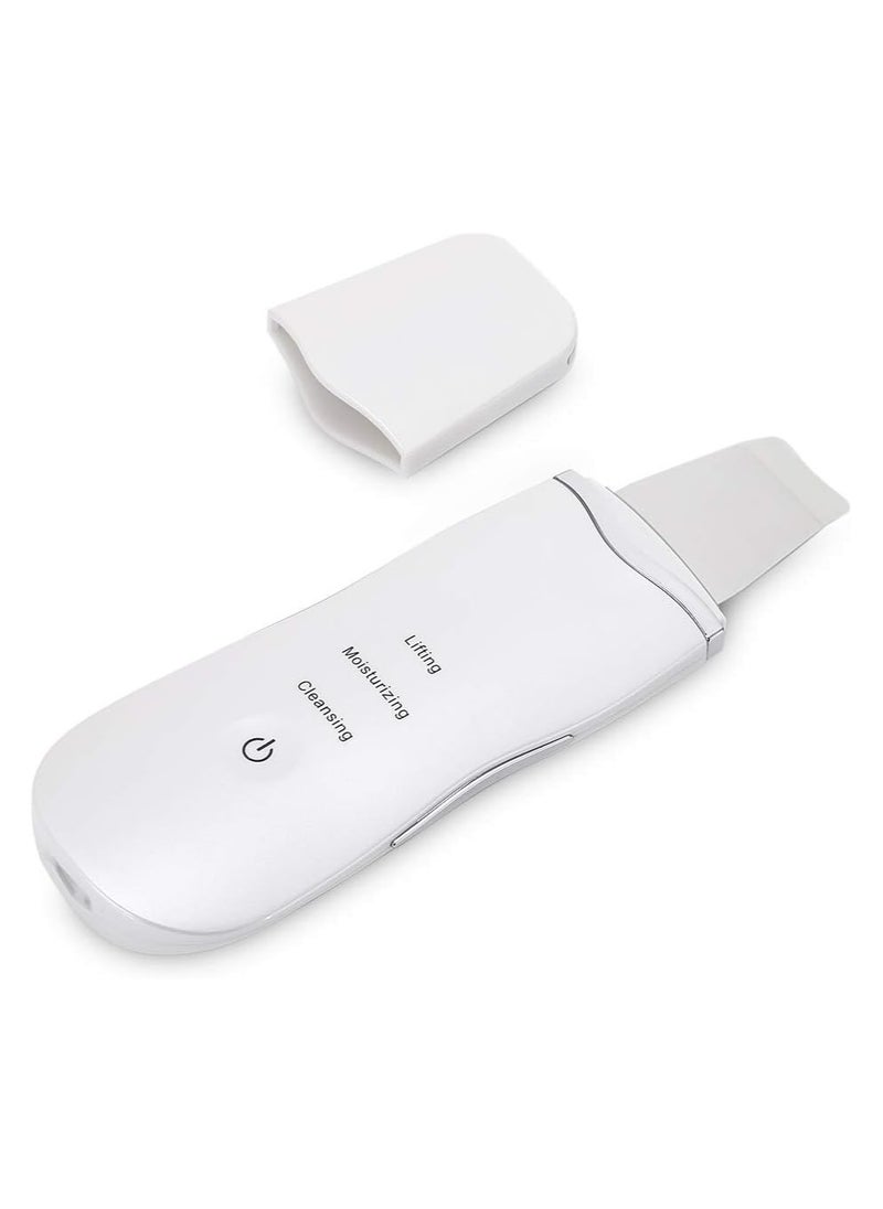 ORiTi Vibrate Deep Face Cleaning Skin Scrubber Remove Dirt Blackhead Reduce Wrinkles Facial Lifting Peeling Ultrasonic Shovel White 43 x 15 x 128mm  - Image 4