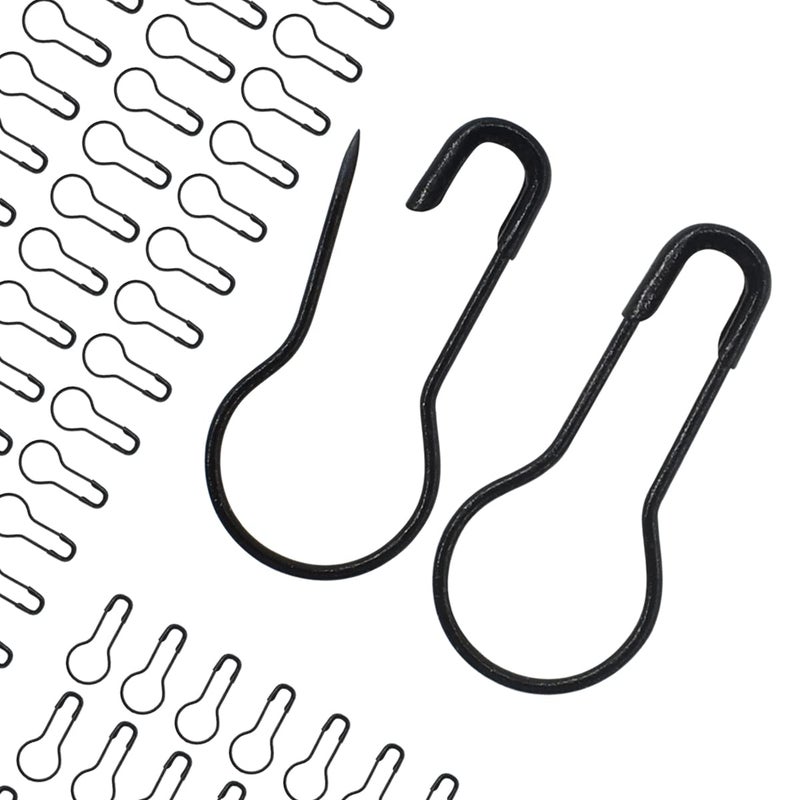 Renashed Clothing Tag Pins Bulb Pin Metal Gourd Pin DIY Home Accessories Safety Pins Bulb Pin Blcak