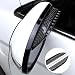 Couslcd 2PCS Rearview Mirror Rain Visor Guard Carbon Fiber Mirror RainProof Sun Visor SideRainproof Waterproof Auto Rearview Mirror Cover Accessories Universal for SUV Truck RV Black - Image 2