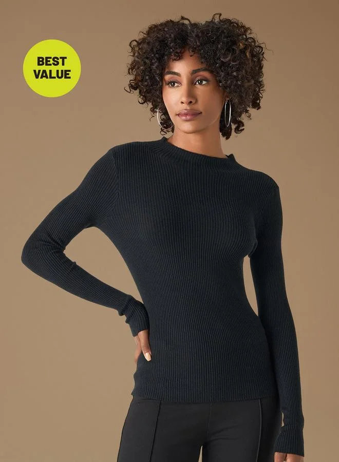 تواكستريمز كنزة مضلعة بأكمام طويلة من تو إكستريمز