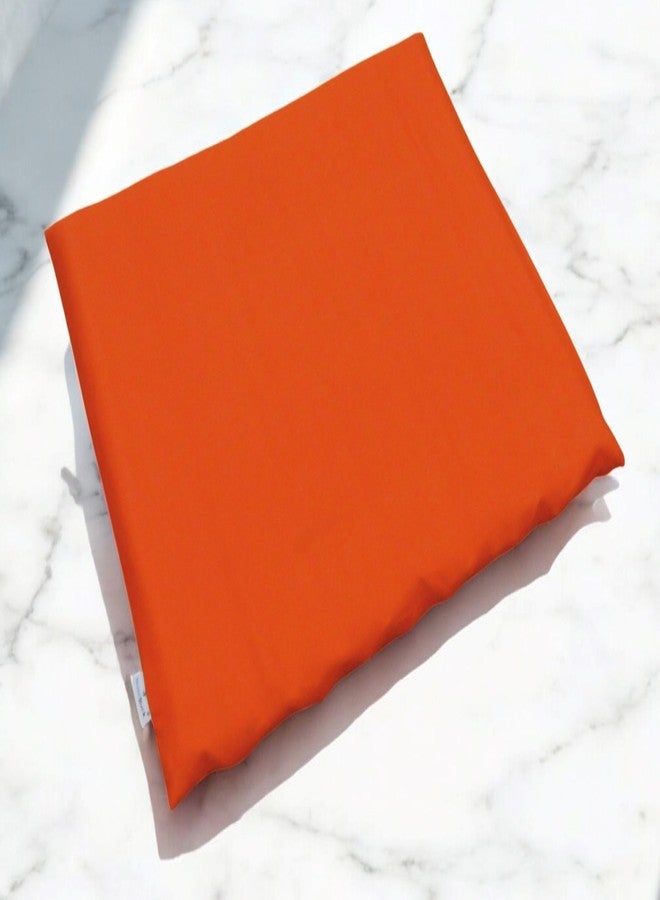 NutriBuck® | Mini Zabuton Mat | Prayer Mat | Aasan | Meditation | Yoga | Cushion | Filled with Buckwheat Hulls | Designed for Enhanced Comfort, Support and Mindfulness (ORANGE, 22" X 26" INCHES) - Image 1