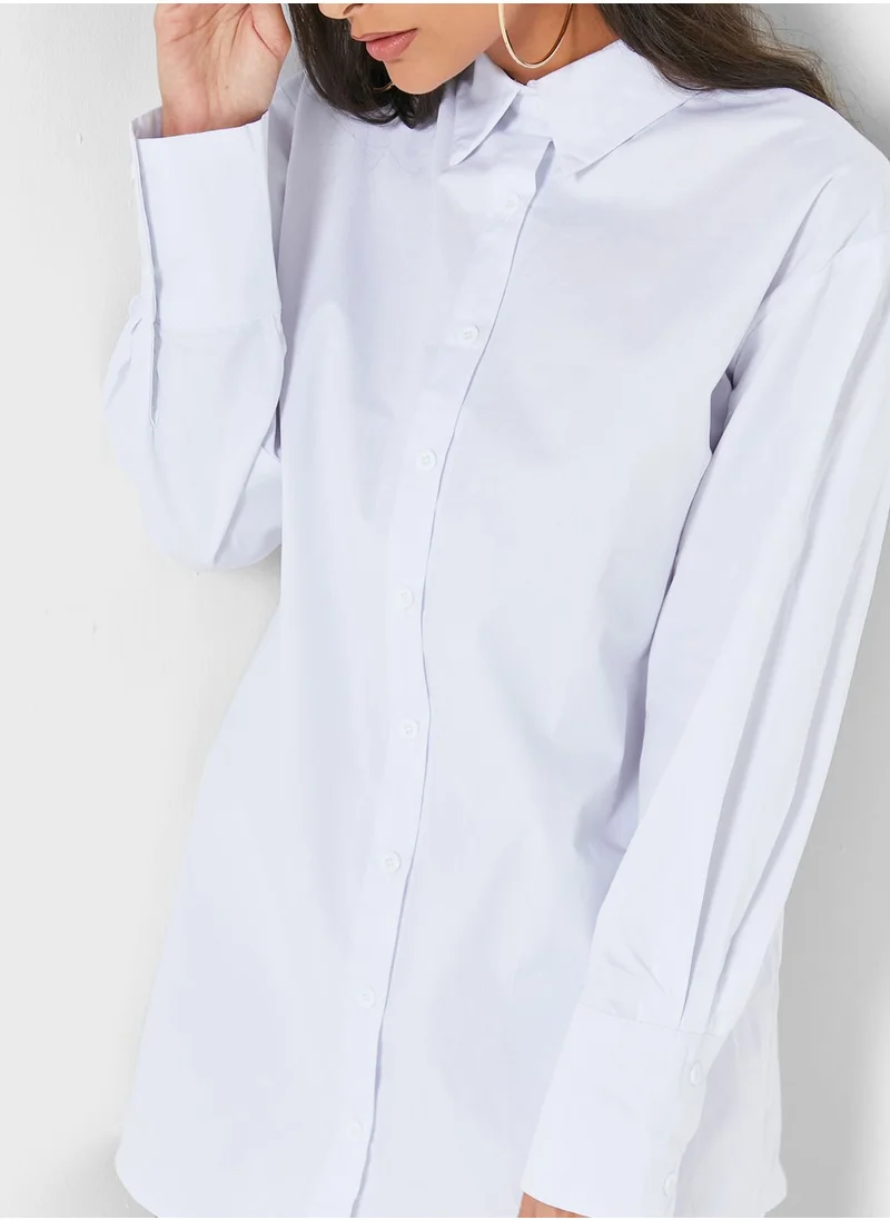 PUBLIC DESIRE Open Back Shirt Dress